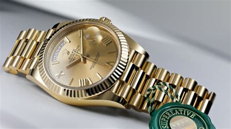 rolex day date quartz gold|solid gold rolex day date.